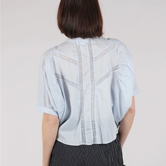 Sita Murt Butterfly Sleeve Lady Blouse Coral *FLAW* - Picture 3 of 13